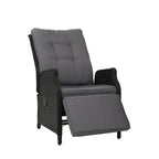 Gardeon Adjustable Wicker Recliner Chair