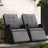 Gardeon Premium Adjustable Wicker Recliner Chairs