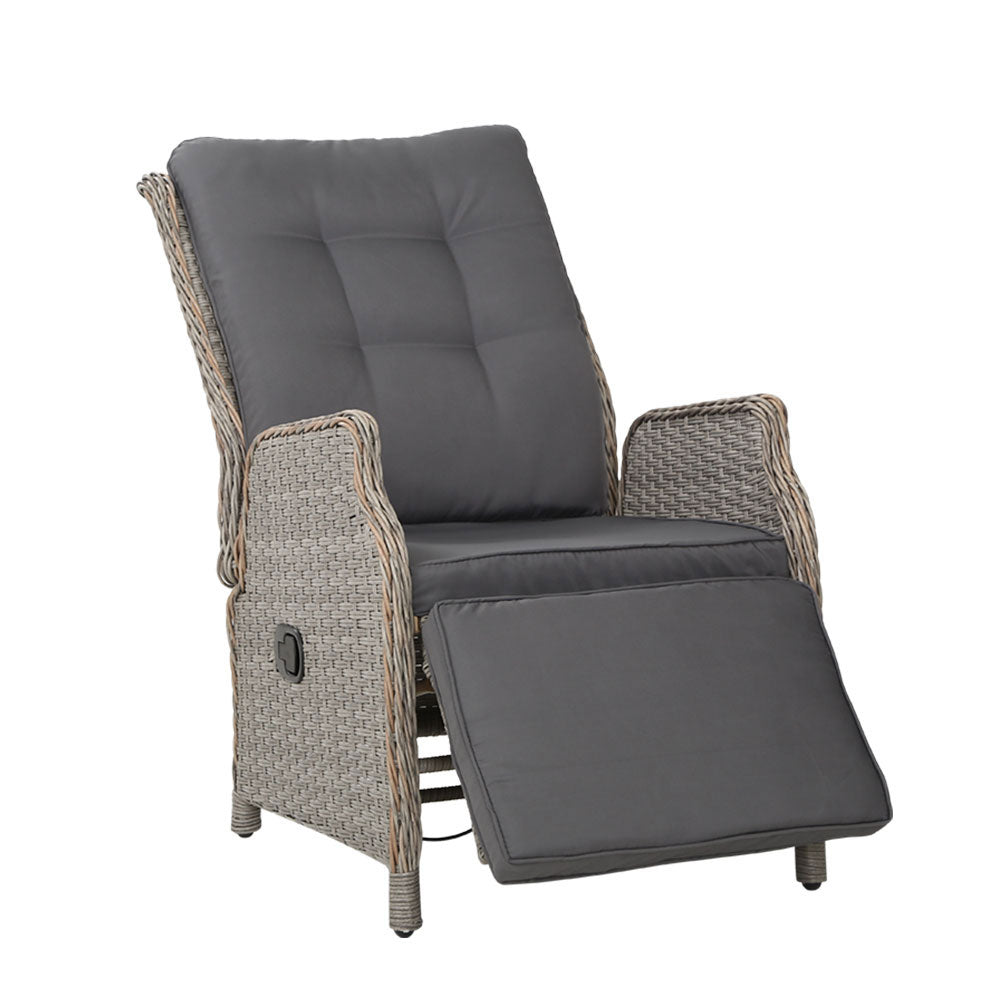 Gardeon Adjustable Wicker Recliner Chair
