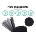 Gardeon Luxury Adjustable Wicker Recliner Set