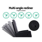 Gardeon 3-Piece Adjustable Wicker Recliner Set