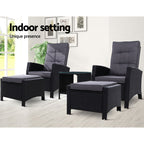 Gardeon 5-Piece Luxury Outdoor Recliner Set