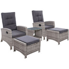 Gardeon 5-Piece Luxury Outdoor Recliner Set