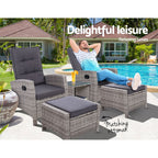 Gardeon 5-Piece Luxury Outdoor Recliner Set