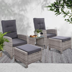 Gardeon 5-Piece Luxury Outdoor Recliner Set