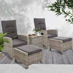 Gardeon 5-Piece Luxury Outdoor Recliner Set