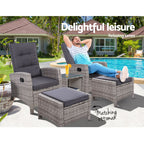 Gardeon 5-Piece Luxury Outdoor Recliner Set