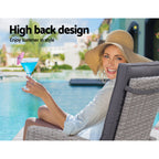 Gardeon 5-Piece Luxury Outdoor Recliner Set