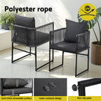 Gardeon Outdoor Woven Rope Dining Chairs