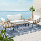 Gardeon Elegant Rattan 4-Piece Outdoor Sofa Set