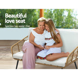 Gardeon Elegant Rattan 4-Piece Outdoor Sofa Set