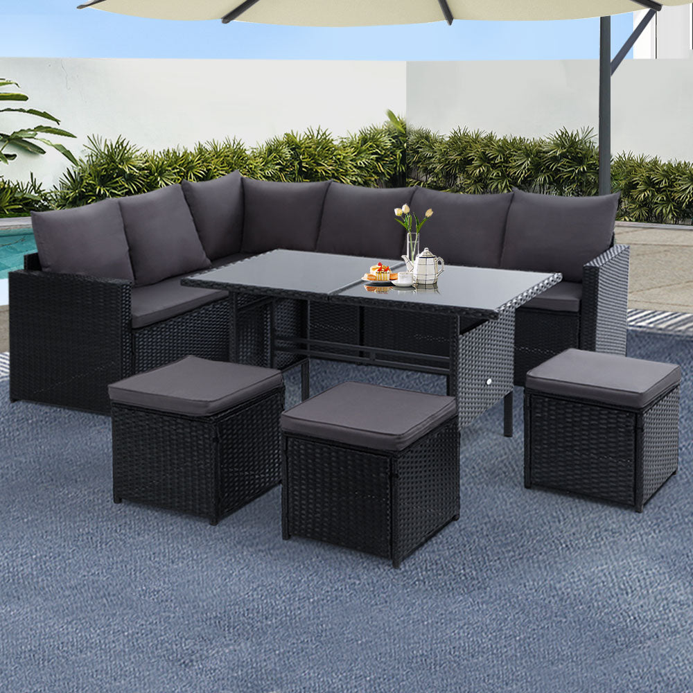 Gardeon Modular Outdoor Wicker Sofa Set