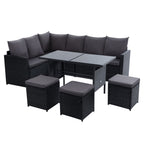 Gardeon Modular Outdoor Wicker Sofa Set