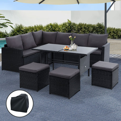 Gardeon Modular Outdoor Dining Sofa Set
