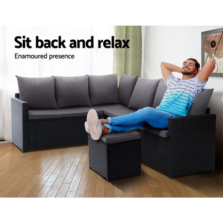 Gardeon Modular Outdoor Dining Sofa Set