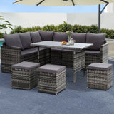 Gardeon Modular Outdoor Wicker Sofa Set