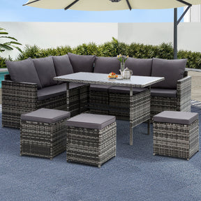 Gardeon Modular Outdoor Wicker Sofa Set