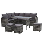Gardeon Modular Outdoor Wicker Sofa Set