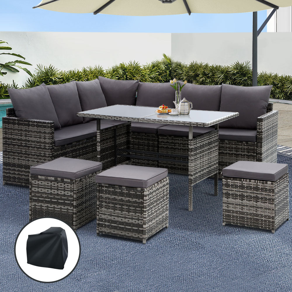 Gardeon Modular Outdoor Dining Sofa Set