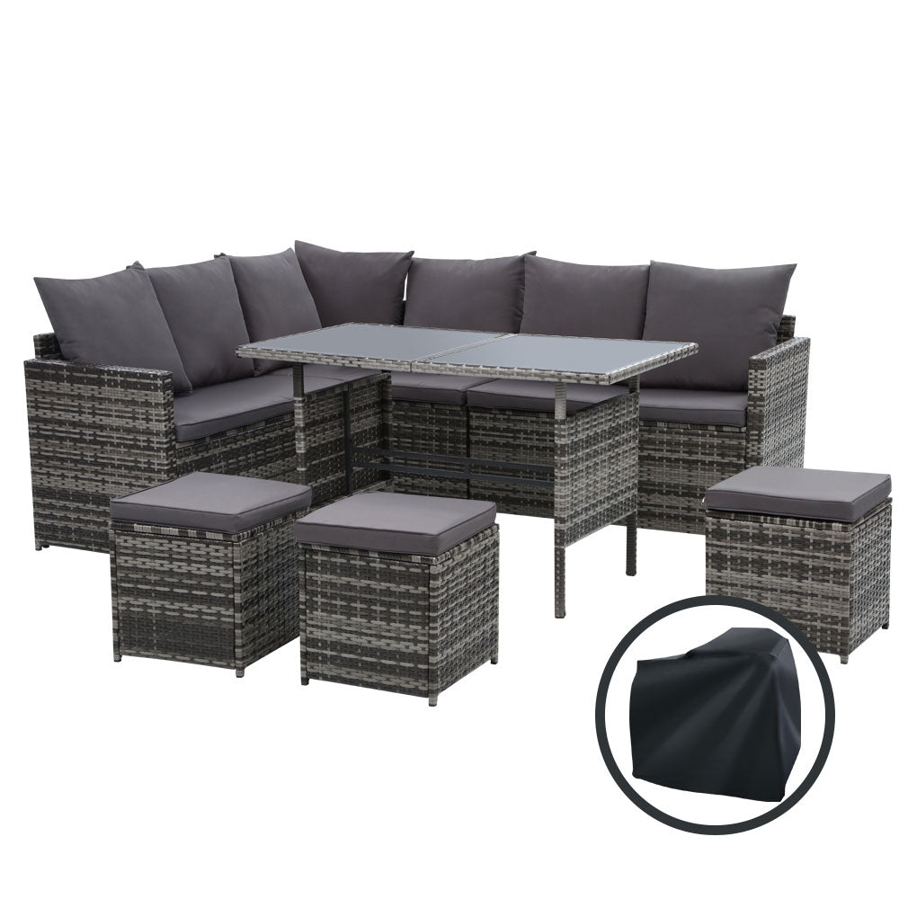 Gardeon Modular Outdoor Dining Sofa Set