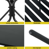 Gardeon Black Steel 3-Piece Bistro Set