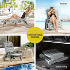 Gardeon Portable Folding Sun Lounger