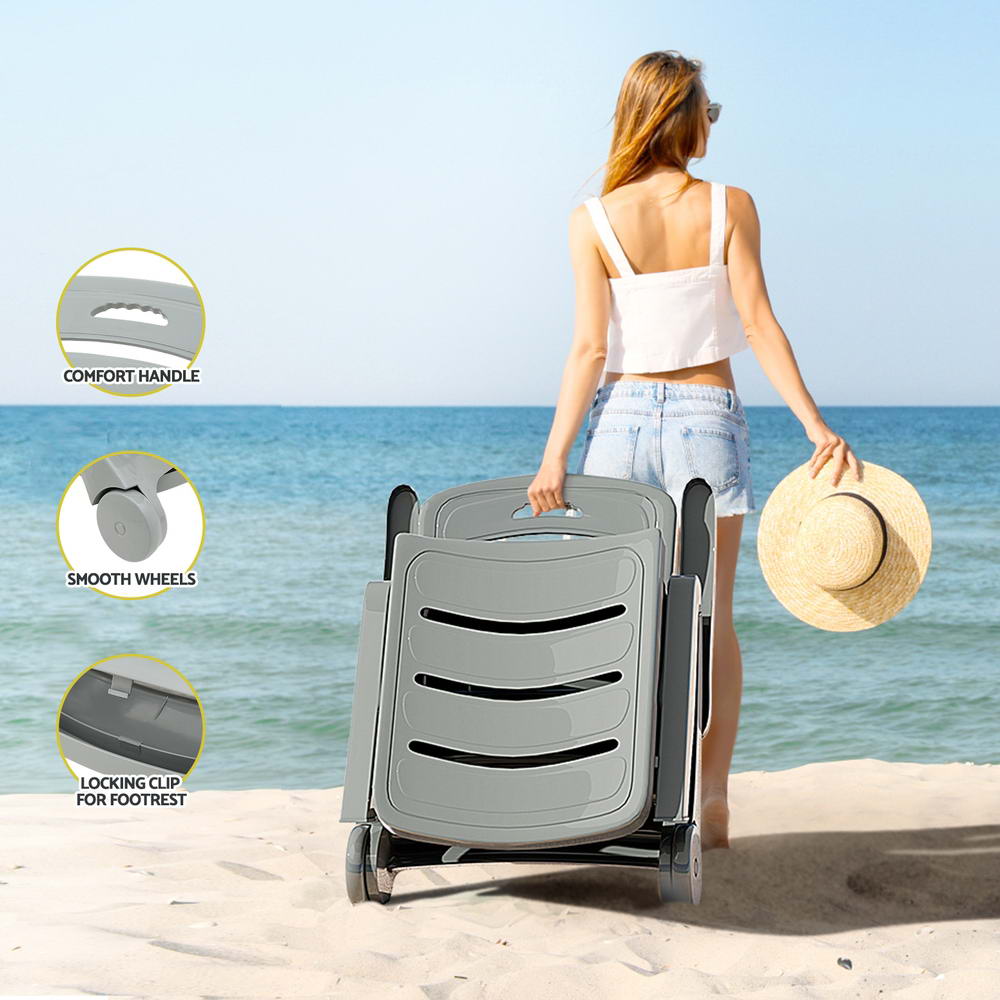 Gardeon Portable Folding Sun Lounger