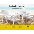 Gardeon Portable Folding Sun Lounger