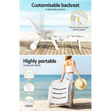 Gardeon Portable Folding Sun Lounger