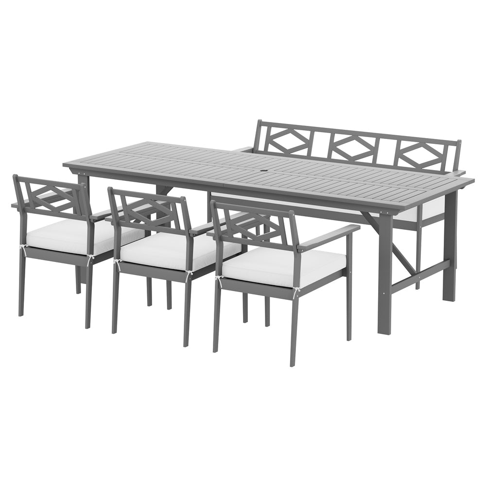 Gardeon 5-Piece Acacia Wood Dining Set