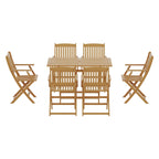 Gardeon Acacia Wood 7-Piece Outdoor Dining Set