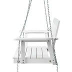 Gardeon White Fir Wood Porch Swing Chair