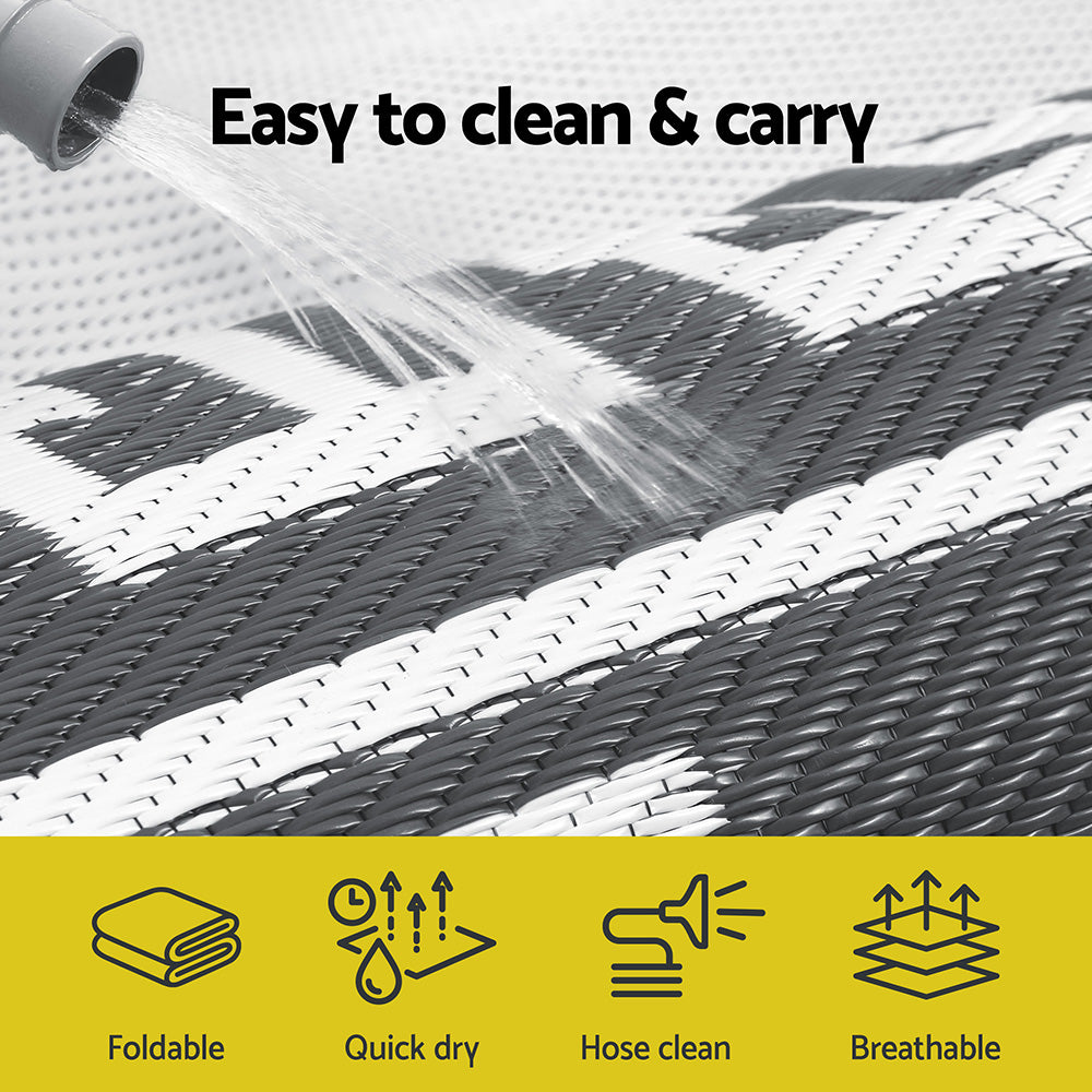 Gardeon Reversible Outdoor Rug - Versatile and Stylish