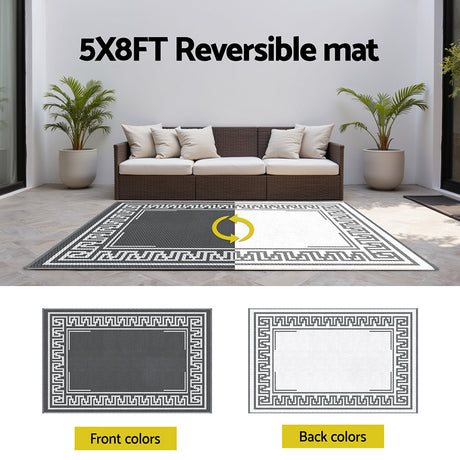 Gardeon Reversible Outdoor Rug - Versatile and Stylish