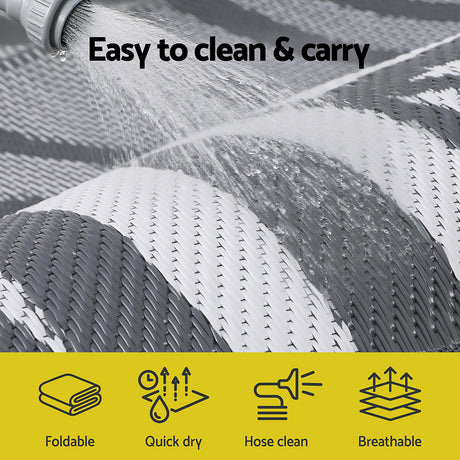 Gardeon 152x244cm Reversible Outdoor Rug