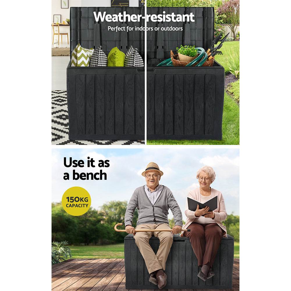 Gardeon 220L Weather-Resistant Storage Bench