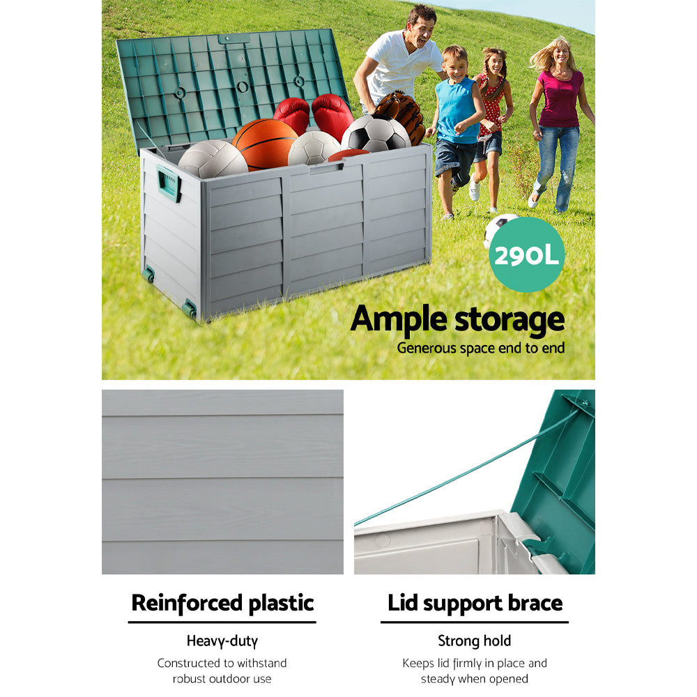 Gardeon 290L Lockable Weather-Resistant Storage Box