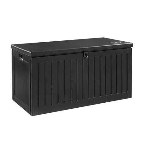 Gardeon 270L Weather-Resistant Outdoor Storage Box Efficient outdoor storage and seating solution.