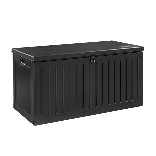 Gardeon 270L Weather-Resistant Outdoor Storage Box Efficient outdoor storage and seating solution.