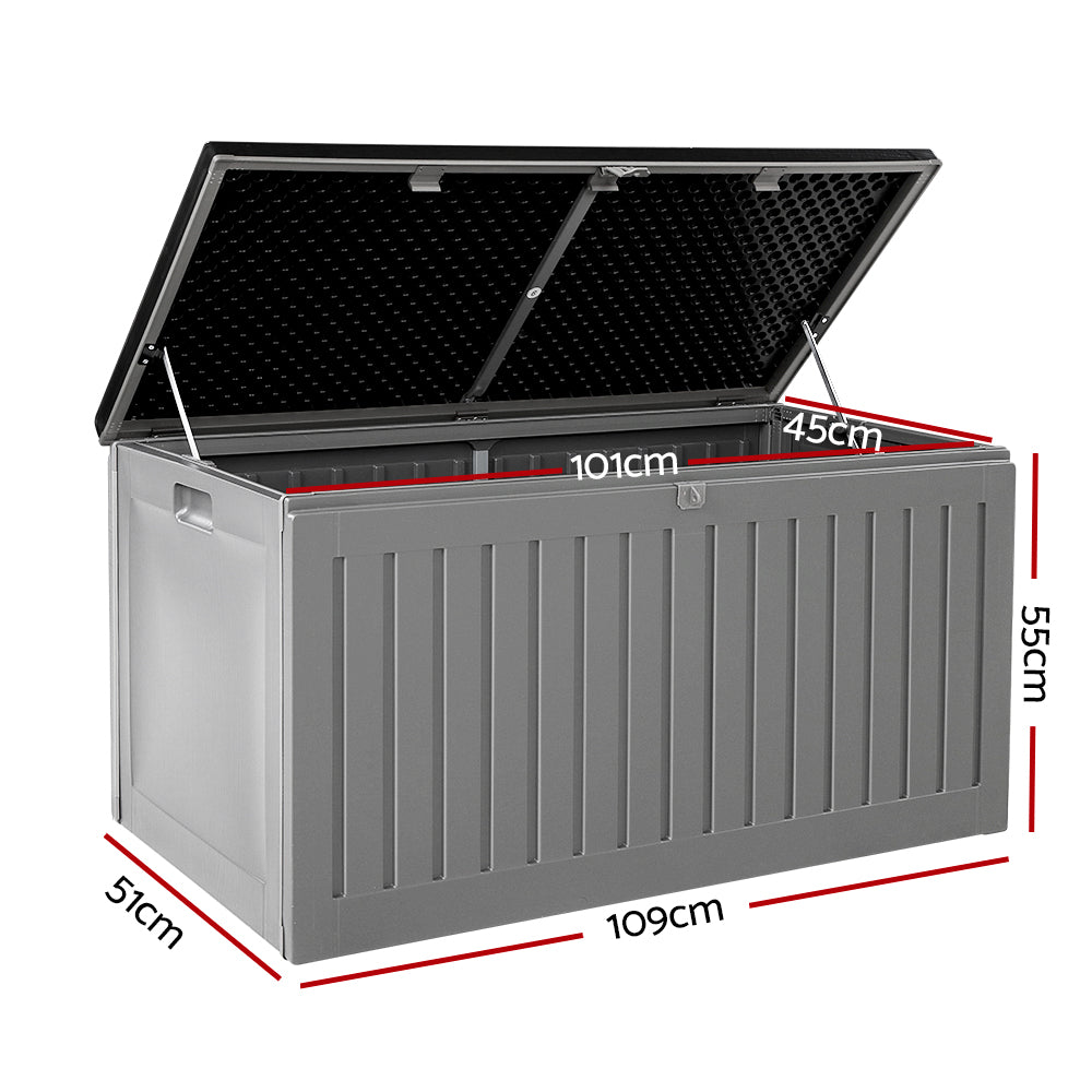Gardeon 270L Weather-Resistant Dual-Function Storage Bench
