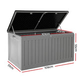 Gardeon 270L Weather-Resistant Dual-Function Storage Bench