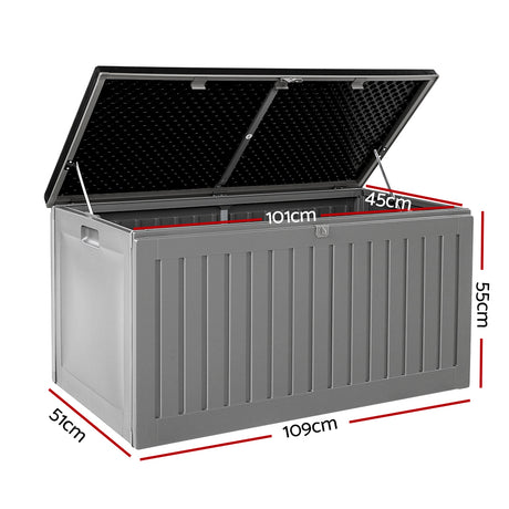 Gardeon 270L Weather-Resistant Dual-Function Storage Bench