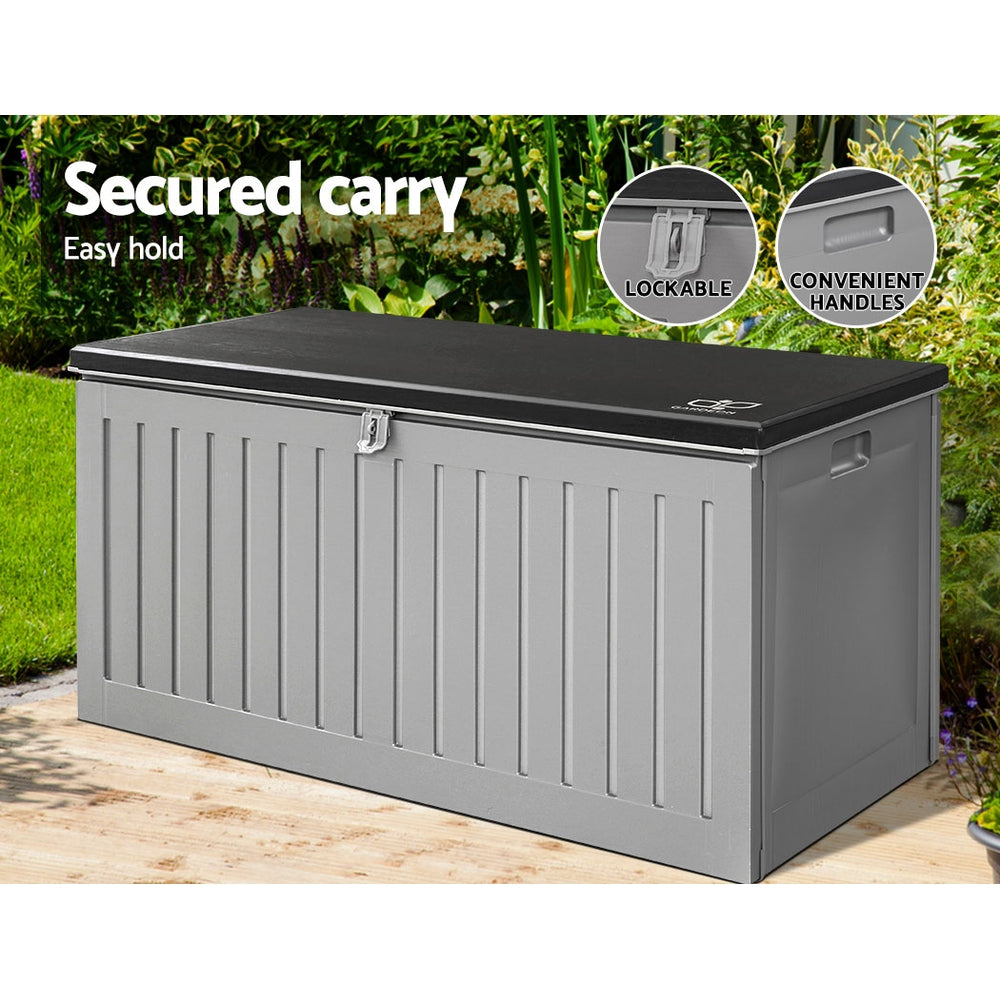 Gardeon 270L Weather-Resistant Dual-Function Storage Bench