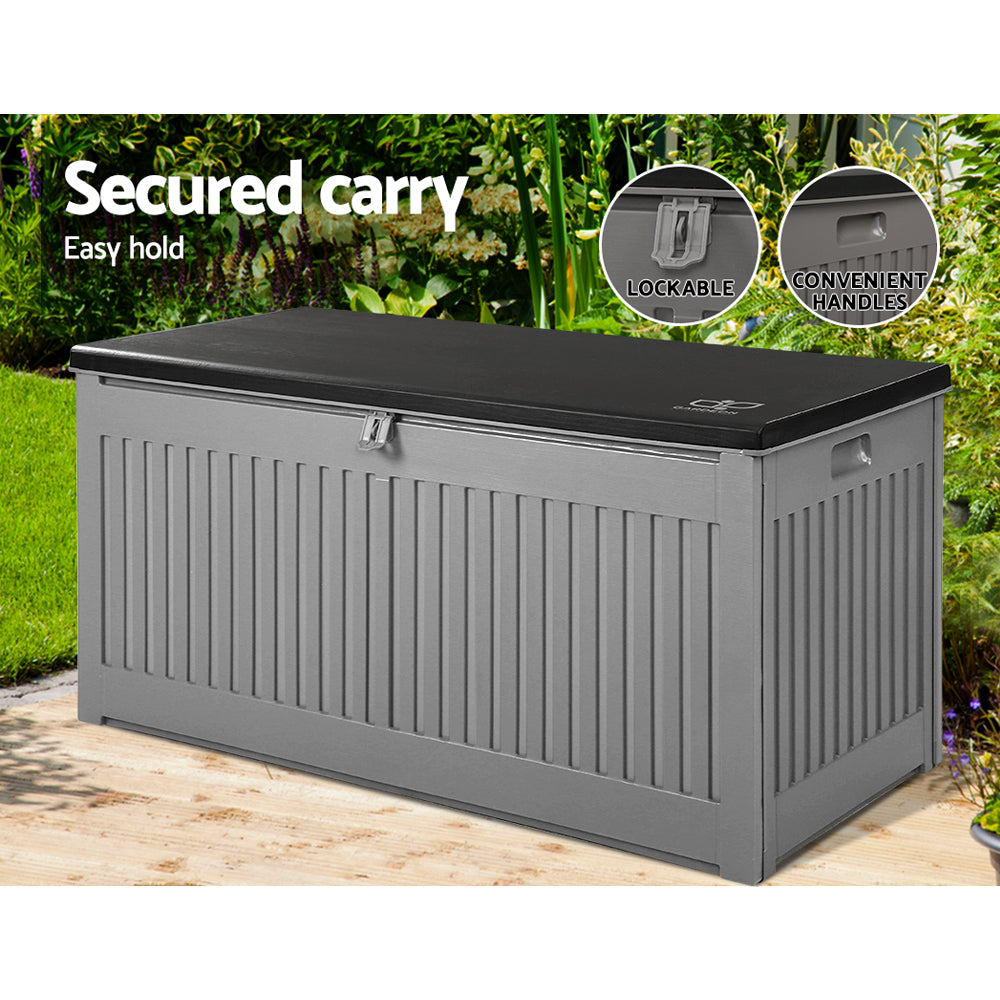 Gardeon 270L Weather-Resistant Dual-Function Storage Bench