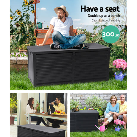 Gardeon 490L Weather-Resistant Storage Bench