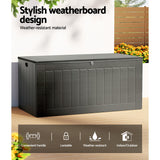 Gardeon 830L Dual Function Outdoor Storage Bench
