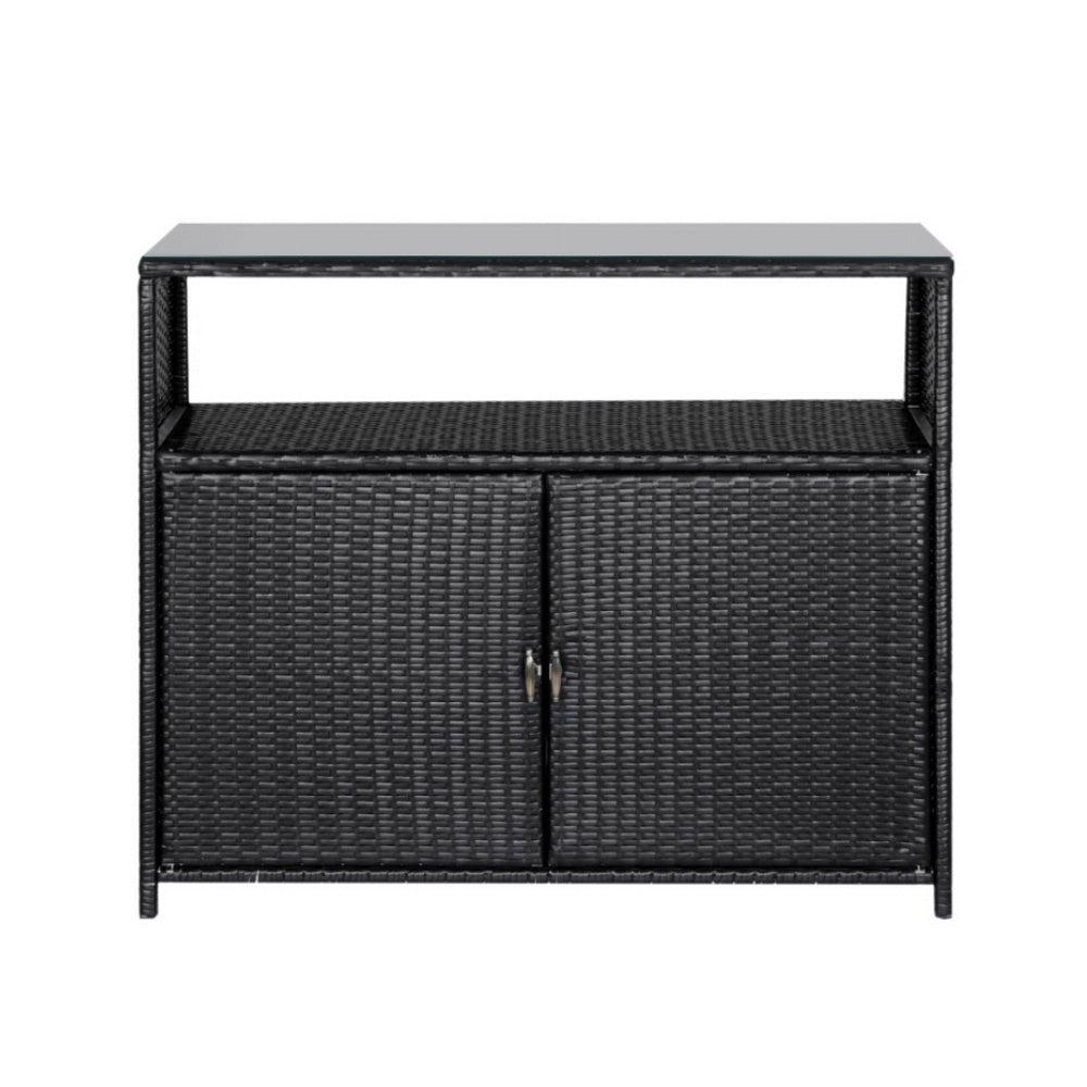 Gardeon 2-in-1 Outdoor Storage Cabinet & Bar Table