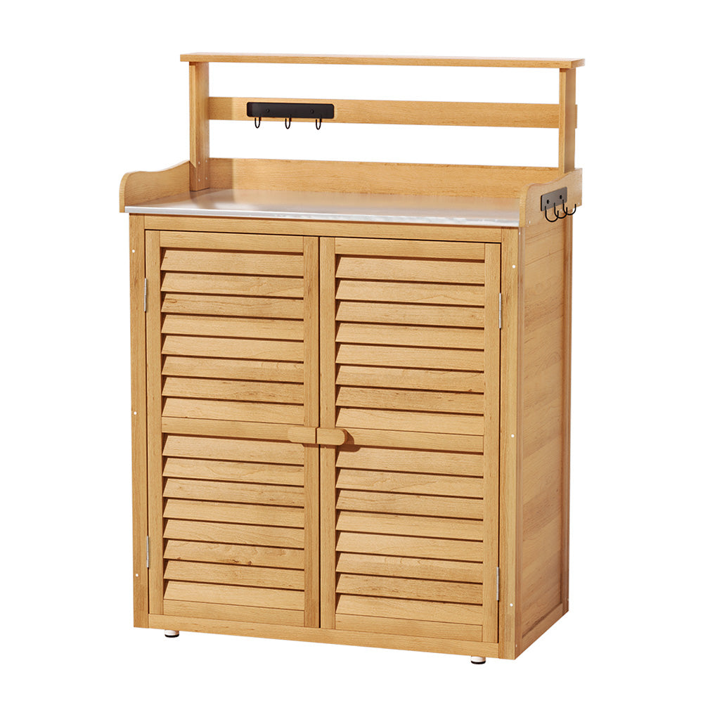 Gardeon 2-in-1 Outdoor Storage Cabinet & Workbench