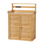 Gardeon 2-in-1 Outdoor Storage Cabinet & Workbench