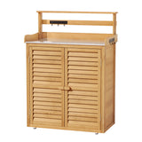 Gardeon 2-in-1 Outdoor Storage Cabinet & Workbench